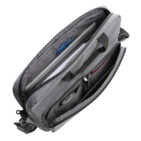 Impact AWARE™ RPET 15,6" Laptop-Tasche anthrazit bedrucken, Art.-Nr. P730.042