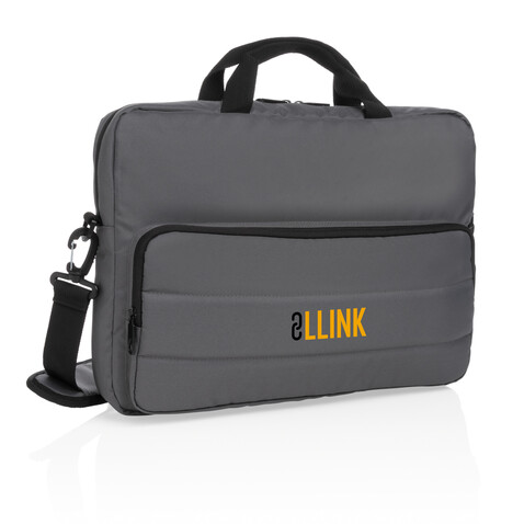 Impact AWARE™ RPET 15,6" Laptop-Tasche anthrazit bedrucken, Art.-Nr. P730.042