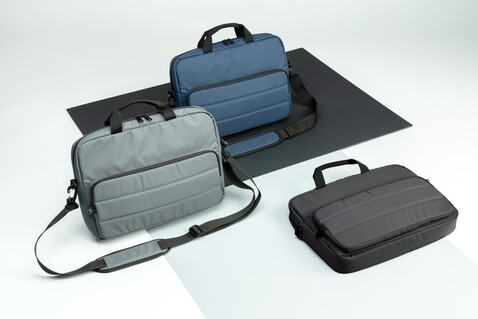Impact AWARE™ RPET 15,6" Laptop-Tasche anthrazit bedrucken, Art.-Nr. P730.042