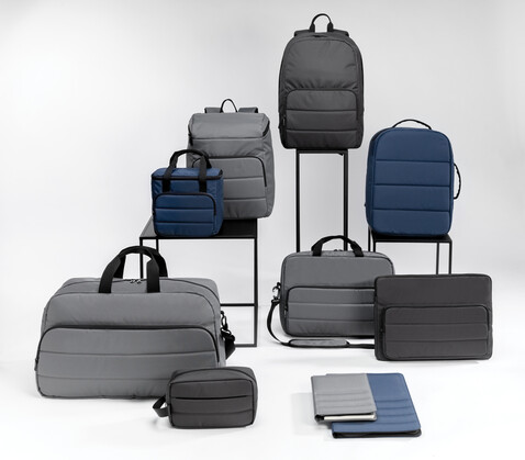 Impact AWARE™ RPET 15,6" Laptop-Tasche anthrazit bedrucken, Art.-Nr. P730.042