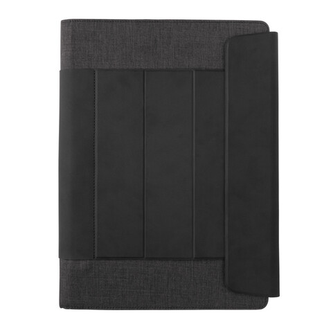 Fiko 2-in-1 Laptop-Sleeve und Arbeitsplatz schwarz bedrucken, Art.-Nr. P774.091