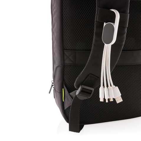 4-in-1 Kabel mit Karabiner-Clip weiß bedrucken, Art.-Nr. P302.073