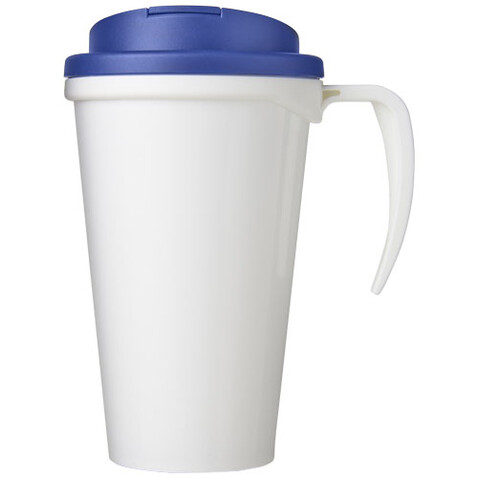 Brite-Ameriano® Grande 350 ml Isolierbecher mit auslaufsicherem Schraubverschluss, weiss, blau bedrucken, Art.-Nr. 21042007 Brite-Ameriano® Grande 350 ml Isolierbecher mit auslaufsicherem Schraubverschluss, weiss, blau bedrucken, Art.-Nr. 21042007