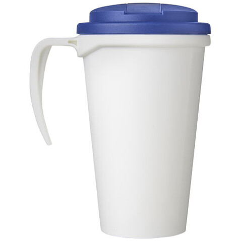 Brite-Ameriano® Grande 350 ml Isolierbecher mit auslaufsicherem Schraubverschluss, weiss, blau bedrucken, Art.-Nr. 21042007 Brite-Ameriano® Grande 350 ml Isolierbecher mit auslaufsicherem Schraubverschluss, weiss, blau bedrucken, Art.-Nr. 21042007