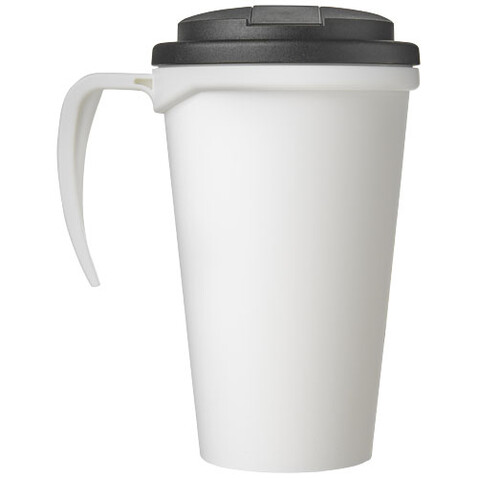 Americano® Grande 350 ml Isolierbecher mit auslaufsicherem Schraubverschluss, weiss, schwarz bedrucken, Art.-Nr. 21042106 Americano® Grande 350 ml Isolierbecher mit auslaufsicherem Schraubverschluss, weiss, schwarz bedrucken, Art.-Nr. 21042106