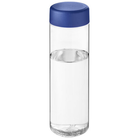 H2O Active® Vibe 850 ml Sportflasche mit Drehdeckel, transparent, blau bedrucken, Art.-Nr. 21043001