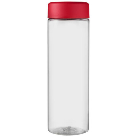 H2O Active® Vibe 850 ml Sportflasche mit Drehdeckel, transparent, rot bedrucken, Art.-Nr. 21043002