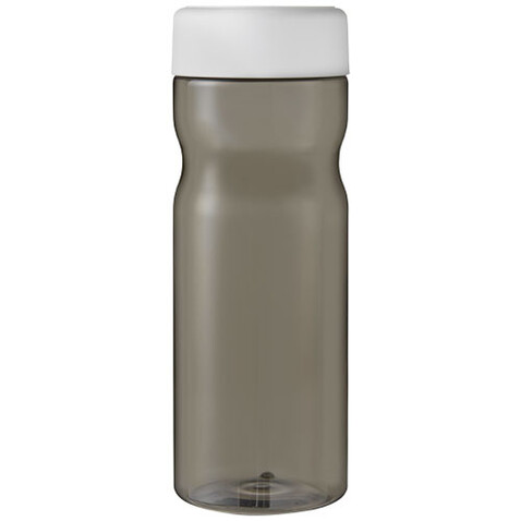 H2O Active® Eco Base 650 ml Sportflasche mit Drehdeckel, kohle, weiss bedrucken, Art.-Nr. 21043501 H2O Active® Eco Base 650 ml Sportflasche mit Drehdeckel, kohle, weiss bedrucken, Art.-Nr. 21043501