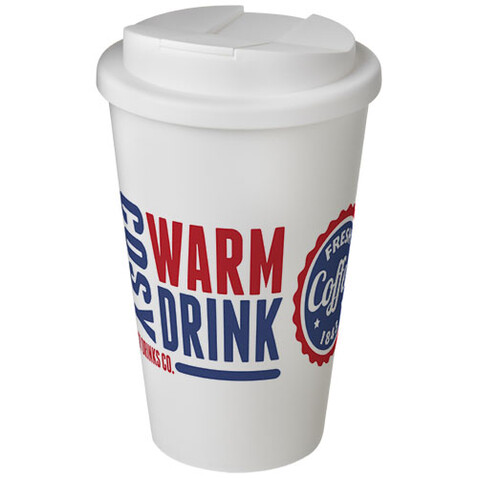 Americano® 350 ml Isolierbecher mit auslaufsicherem Schraubverschluss, weiss bedrucken, Art.-Nr. 21069503 Americano® 350 ml Isolierbecher mit auslaufsicherem Schraubverschluss, weiss bedrucken, Art.-Nr. 21069503
