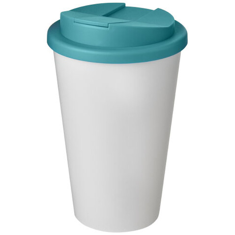Americano® 350 ml Isolierbecher mit auslaufsicherem Schraubverschluss, weiss, aquablau bedrucken, Art.-Nr. 21069504 Americano® 350 ml Isolierbecher mit auslaufsicherem Schraubverschluss, weiss, aquablau bedrucken, Art.-Nr. 21069504