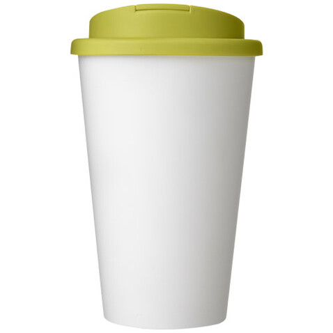 Americano® 350 ml Isolierbecher mit auslaufsicherem Schraubverschluss, weiss, limone bedrucken, Art.-Nr. 21069505