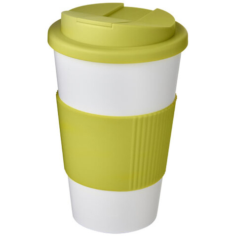 Americano® 350 ml Isolierbecher mit Schutzring & auslaufsicherem Schraubverschluss, weiss, limone bedrucken, Art.-Nr. 21069605 Americano® 350 ml Isolierbecher mit Schutzring & auslaufsicherem Schraubverschluss, weiss, limone bedrucken, Art.-Nr. 21069605