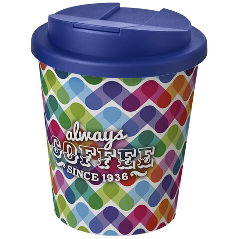 Brite-Americano® Espresso 250 ml Isolierbecher mit auslaufsicherem Schraubverschluss, weiss, blau bedrucken, Art.-Nr. 21069801 Brite-Americano® Espresso 250 ml Isolierbecher mit auslaufsicherem Schraubverschluss, weiss, blau bedrucken, Art.-Nr. 21069801