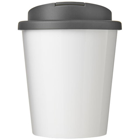 Brite-Americano® Espresso 250 ml Isolierbecher mit auslaufsicherem Schraubverschluss, weiss, grau bedrucken, Art.-Nr. 21069813