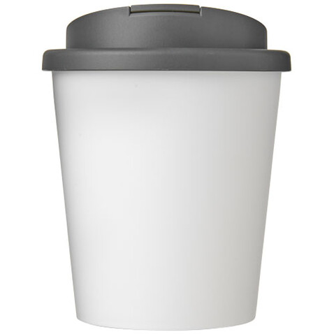 Americano® Espresso 250 ml Isolierbecher mit auslaufsicherem Schraubverschluss, weiss, grau bedrucken, Art.-Nr. 21069905