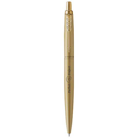 Parker Jotter einfarbiger XL Kugelschreiber, gold bedrucken, Art.-Nr. 10772414