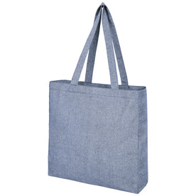 Pheebs 210 g/m² recycelte Tragetasche mit Seitenfalten 13L, heather blau bedrucken, Art.-Nr. 12053750 Pheebs 210 g/m² recycelte Tragetasche mit Seitenfalten 13L, heather blau bedrucken, Art.-Nr. 12053750