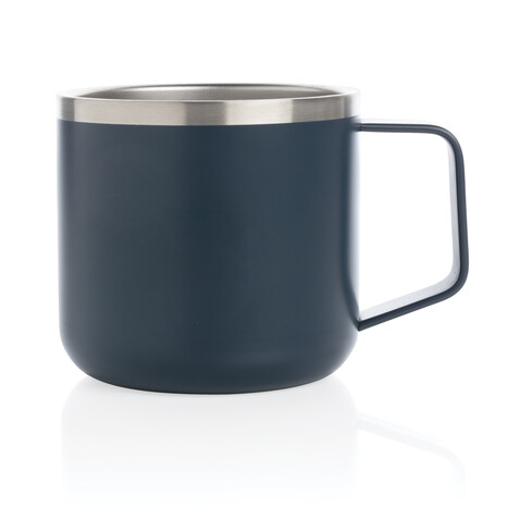 Stainless-Steel Camping-Tasse blau bedrucken, Art.-Nr. P432.445