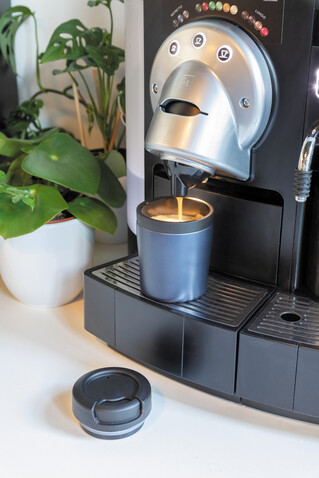Coffee to go Becher blau bedrucken, Art.-Nr. P432.925