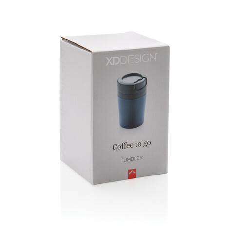 Coffee to go Becher blau bedrucken, Art.-Nr. P432.925