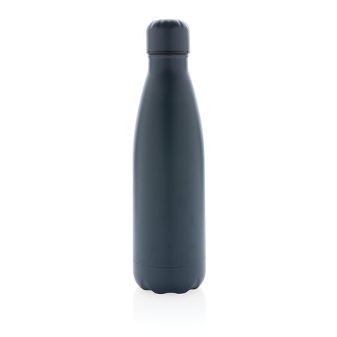 Einfarbige Vakuumisolierte Stainless Steel Flasche blau bedrucken, Art.-Nr. P436.465