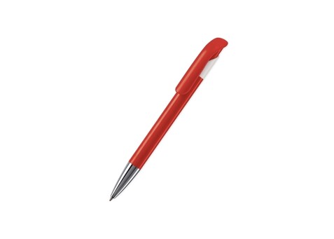 Kugelschreiber Atlas Hardcolour mit Metallspitze - Rot bedrucken, Art.-Nr. LT80826-N0021