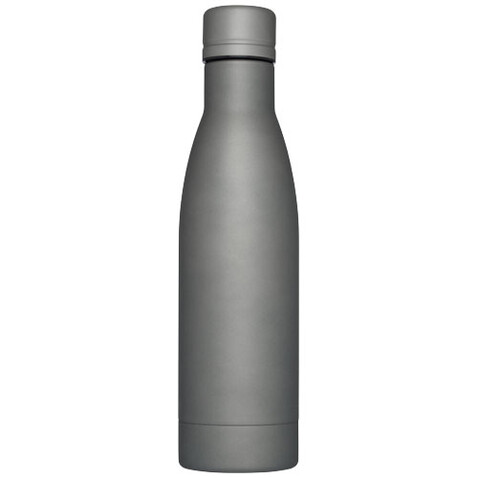 Vasa 500 ml Kupfer-Vakuum Isolierflasche, grau matt bedrucken, Art.-Nr. 10049482