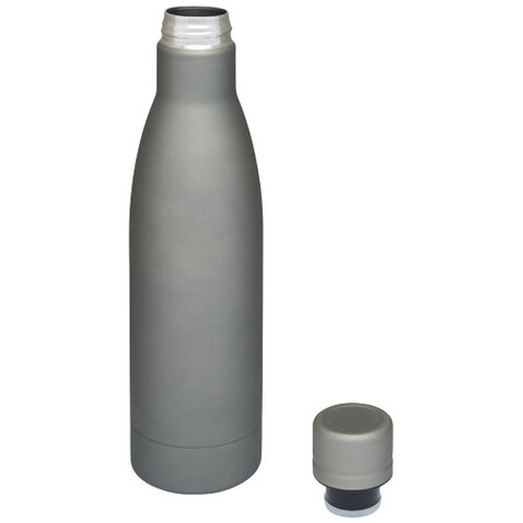 Vasa 500 ml Kupfer-Vakuum Isolierflasche, grau matt bedrucken, Art.-Nr. 10049482