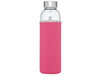 Bodhi 500 ml Glas-Sportflasche, rosa bedrucken, Art.-Nr. 10065641
