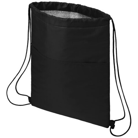 Oriole Kühltasche mit Kordelzug 5L, schwarz bedrucken, Art.-Nr. 12049500