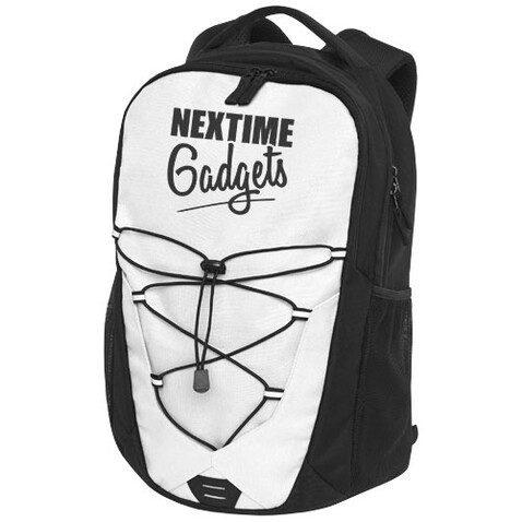 Trails Rucksack 24L, weiss, schwarz bedrucken, Art.-Nr. 12051401