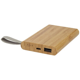 Tulda 5000 mAh Powerbank aus Bambus, natur bedrucken, Art.-Nr. 12414571 Tulda 5000 mAh Powerbank aus Bambus, natur bedrucken, Art.-Nr. 12414571