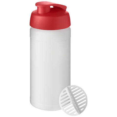 Baseline Plus 500 ml Shakerflasche, rot, klar mattiert bedrucken, Art.-Nr. 21070221