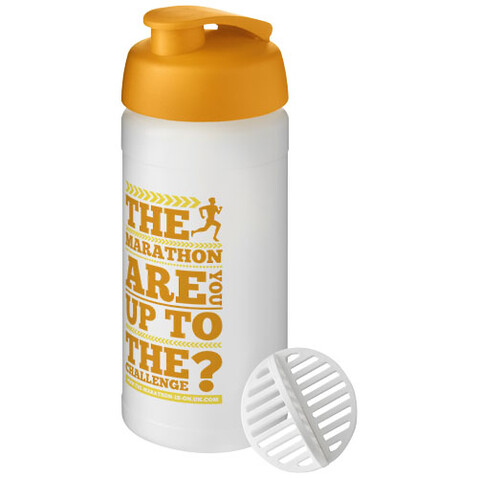 Baseline Plus 500 ml Shakerflasche, orange, klar mattiert bedrucken, Art.-Nr. 21070231 Baseline Plus 500 ml Shakerflasche, orange, klar mattiert bedrucken, Art.-Nr. 21070231