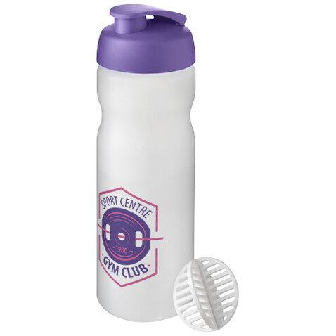Baseline Plus 650 ml Shakerflasche, lila, klar mattiert bedrucken, Art.-Nr. 21070337 Baseline Plus 650 ml Shakerflasche, lila, klar mattiert bedrucken, Art.-Nr. 21070337