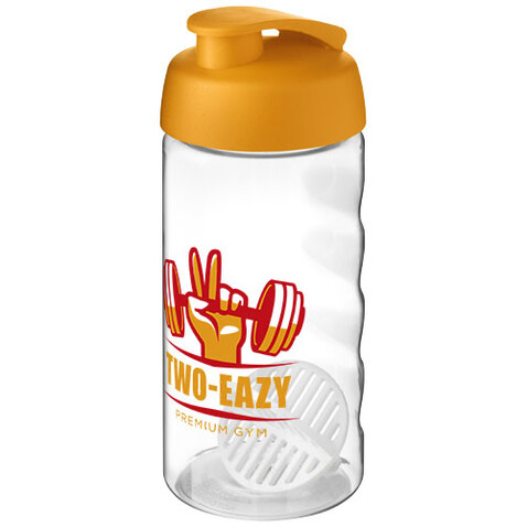 H2O Active® Bop 500 ml Shakerflasche, orange, transparent bedrucken, Art.-Nr. 21070431 H2O Active® Bop 500 ml Shakerflasche, orange, transparent bedrucken, Art.-Nr. 21070431