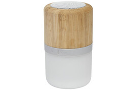 Aurea Bluetooth® Lautsprecher aus Bambus mit Licht bedrucken, Art.-Nr. 124151