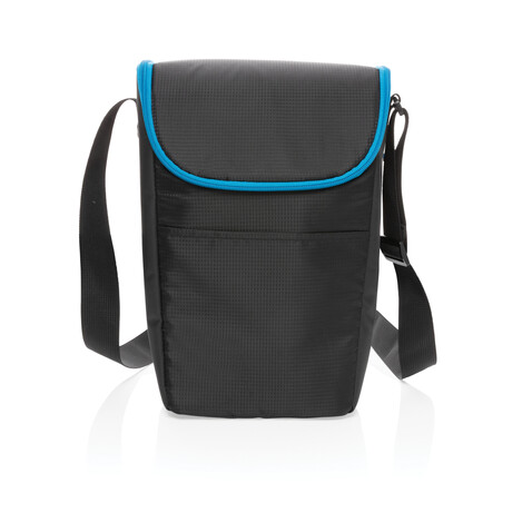 Explorer Handliche Outdoor Kühltasche schwarz, blau bedrucken, Art.-Nr. P422.321