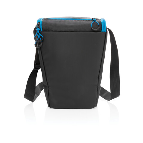 Explorer Handliche Outdoor Kühltasche schwarz, blau bedrucken, Art.-Nr. P422.321