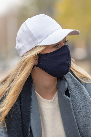 Impact 5 Panel Kappe aus 190gr rCotton mit AWARE™ Tracer weiß bedrucken, Art.-Nr. P453.333