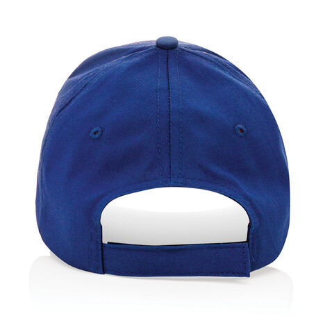 Impact 5 Panel Kappe aus 190gr rCotton mit AWARE™ Tracer blau bedrucken, Art.-Nr. P453.335