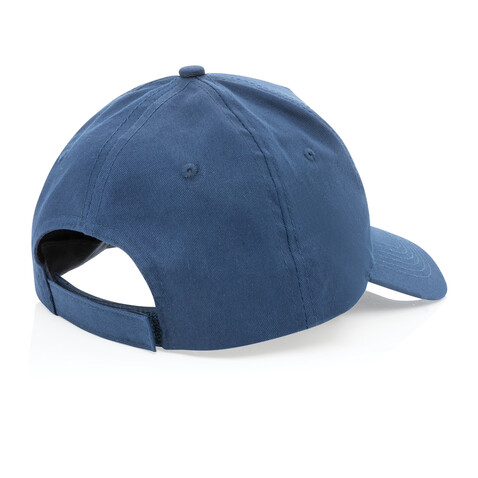 Impact 5 Panel Kappe aus 190gr rCotton mit AWARE™ Tracer navy blau bedrucken, Art.-Nr. P453.339