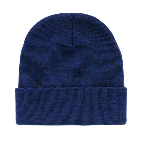 Impact Polylana® Beanie mit AWARE™ Tracer blau bedrucken, Art.-Nr. P453.345