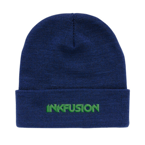 Impact Polylana® Beanie mit AWARE™ Tracer blau bedrucken, Art.-Nr. P453.345