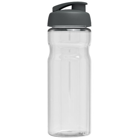 H2O Active® Base 650 ml Sportflasche mit Klappdeckel, transparent, grau bedrucken, Art.-Nr. 21004523 H2O Active® Base 650 ml Sportflasche mit Klappdeckel, transparent, grau bedrucken, Art.-Nr. 21004523