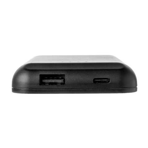 Magnetische 5.000 mAh Wireless Powerbank schwarz bedrucken, Art.-Nr. P322.281