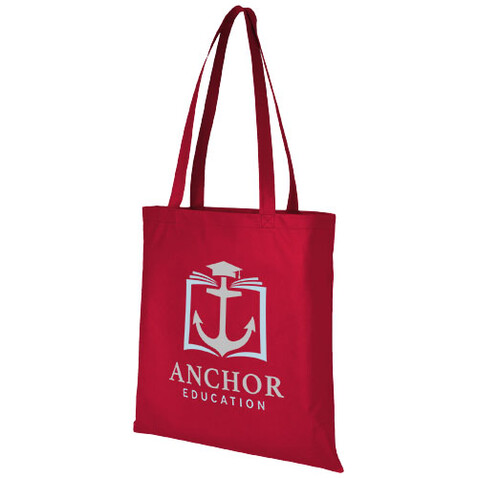 Zeus Non Woven große Tragetasche 6L, rot bedrucken, Art.-Nr. 11941202 Zeus Non Woven große Tragetasche 6L, rot bedrucken, Art.-Nr. 11941202