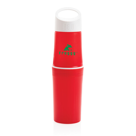 BE O Bottle, Wasserflasche Made In EU rot bedrucken, Art.-Nr. P433.124
