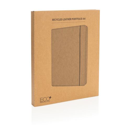 A4 Portfolio aus PU grau bedrucken, Art.-Nr. P774.192