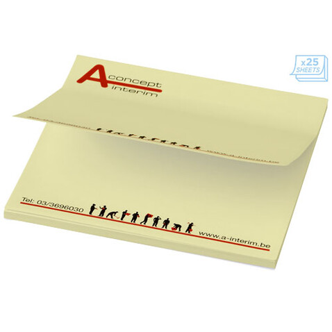 Sticky-Mate® Haftnotizen 75x75 mm, hellgelb bedrucken, Art.-Nr. 21093022